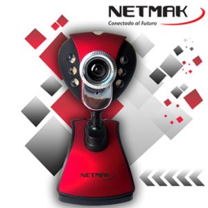 Webcam c/ Mic y Luz Netmak NM-W48
