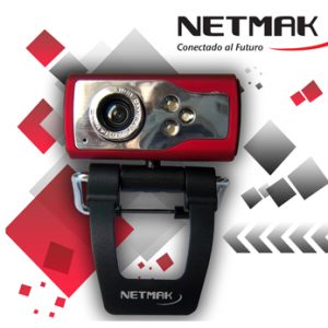 Webcam c/ Mic y Luz Netmak NM-W79