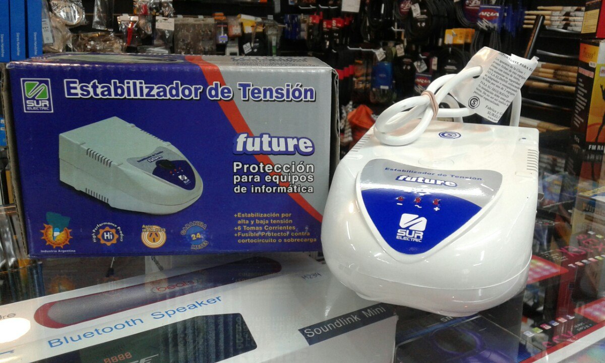 Estabilizador de tensión Surelectric Future ER-1000 (6 tomas)